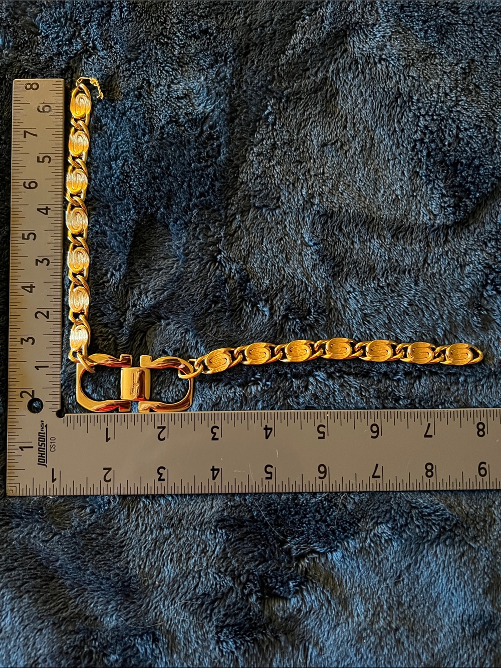 Custom Salvatore Ferragamo Vintage Gold Statement Choker Necklace | 14.5” - Picture 7 of 14